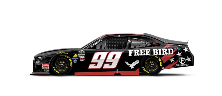 A graphic depicting the No. 99 Viking Motorsports Chevrolet.
