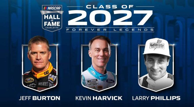 Featured Image for Harvick, Burton, Phillips elected to NASCAR Hall of Fame Class of 2027