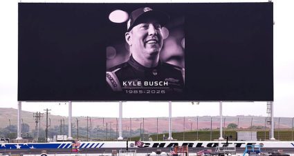Photos: Track, driver tributes to Kyle Busch at Charlotte Motor Speedway
