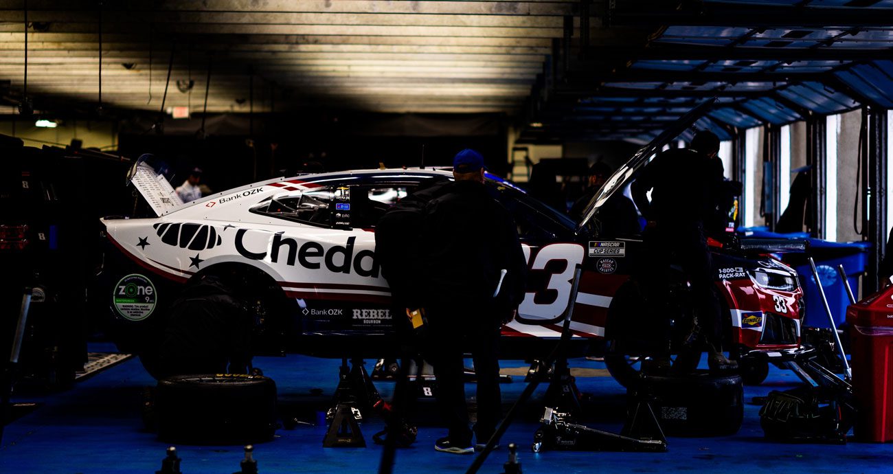 The Richard Childress Racing No. 33 car sits in the NASCAR Cup Series at Charlotte.