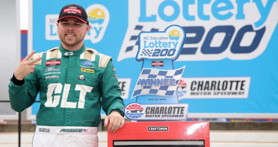 Riggs in Victory Lane.