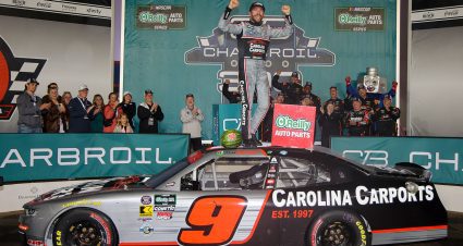 Ross Chastain wins weather-shortened O’Reilly Series race at Charlotte