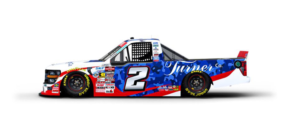 A graphic depicting the No. 2 Ford.