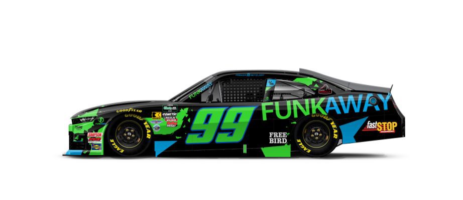 A graphic depicting the No. 99 Chevrolet.