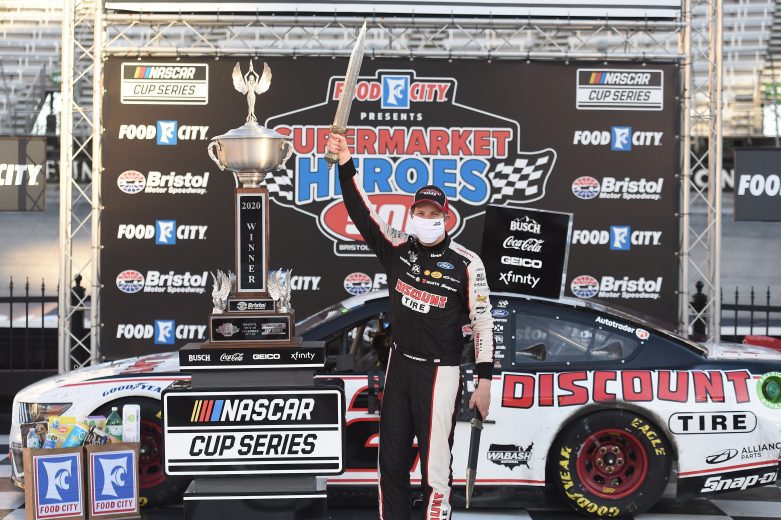 Brad Keselowski poses for a photo.