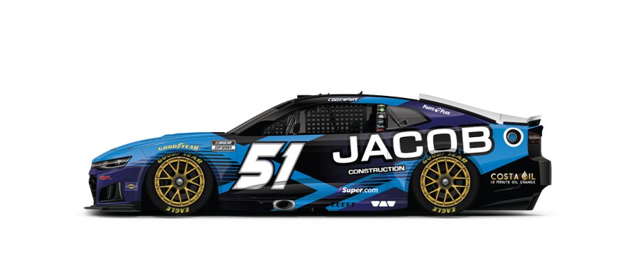 A graphic depicting the No. 51 Chevrolet.