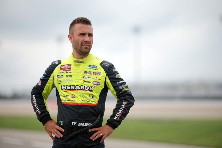 Ty Majeski looks on.