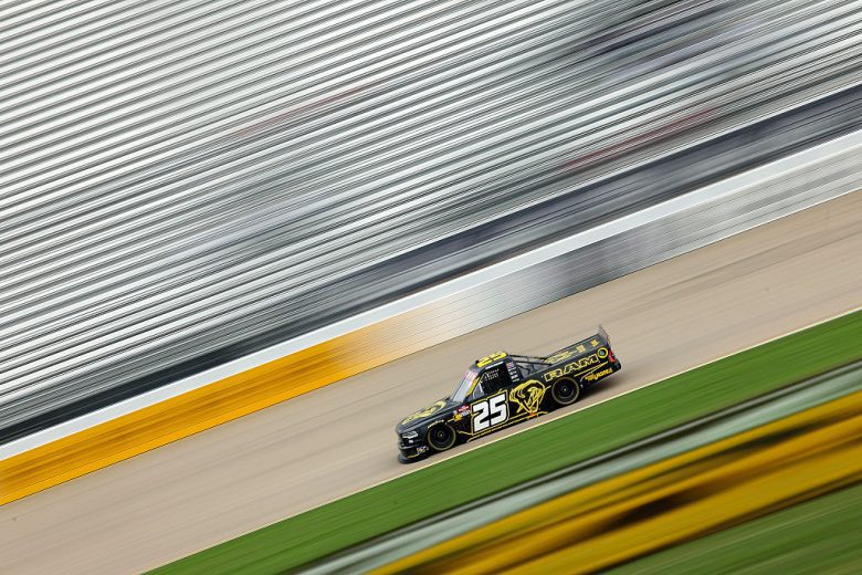 Carson Ferguson drives at Nashville.