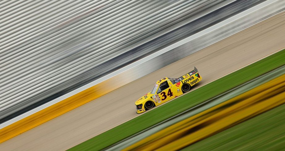 Layne Riggs drives at Nashville.