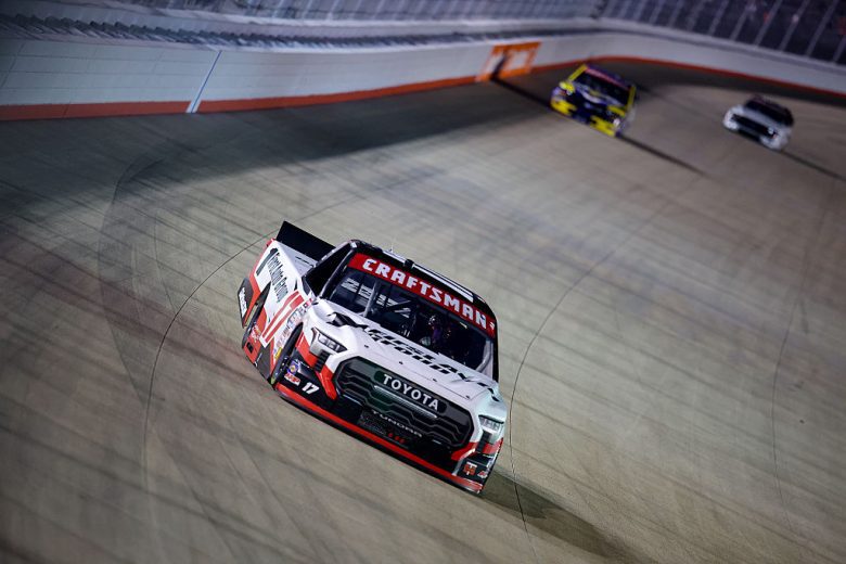 Gio Ruggiero drives at Nashville.