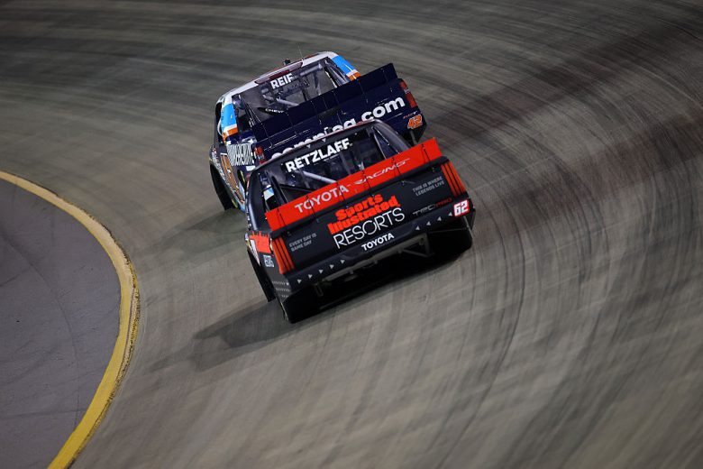 A general view of racing at Nashville.