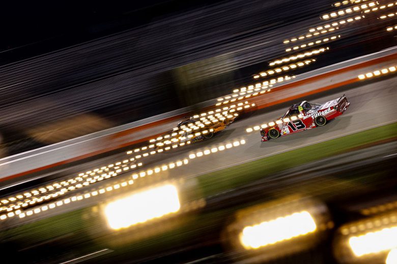 Cole Butcher drives at Nashville.
