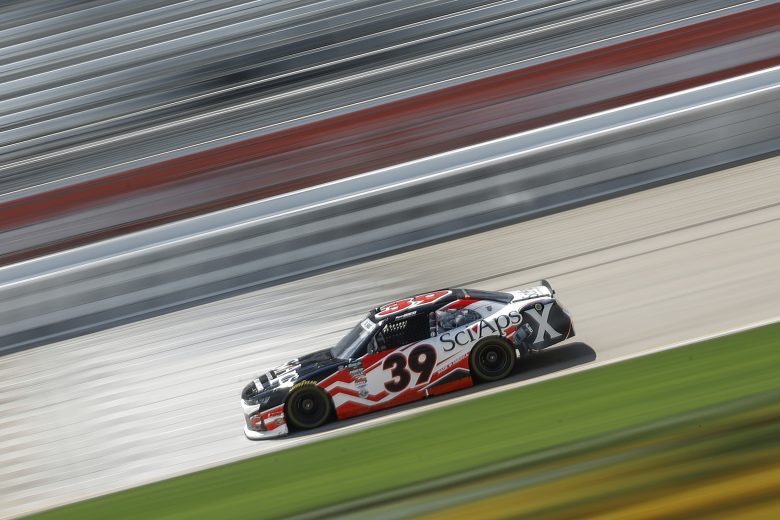Ryan Sieg drives his No. 39 Chevrolet during O'Reilly Series practice at the Tennessee track.