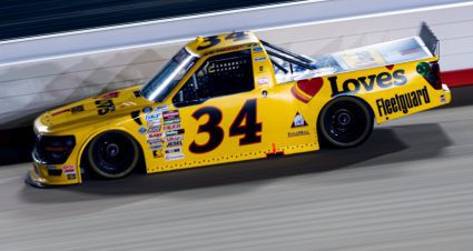 Layne Riggs wins final-lap Truck Series thriller at Nashville