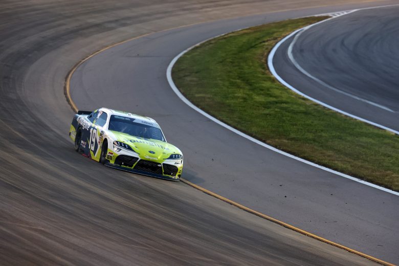 Brent Crews leads the race at Nashville.