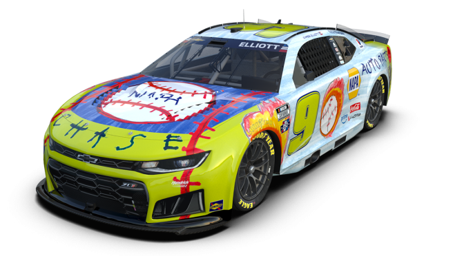 Featured image for Chase Elliott’s 2026 Desi9n to Drive scheme for EchoPark Speedway unveiled