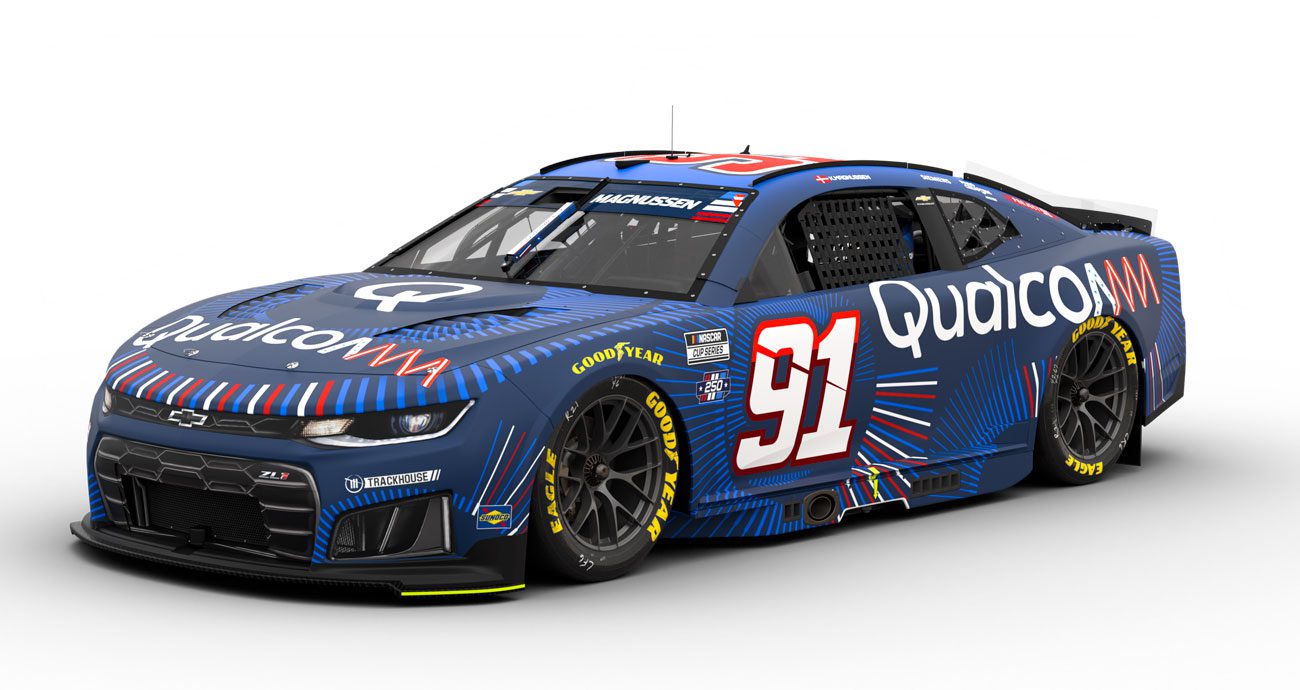 Preview of the No. 91 Qualcomm Chevrolet Kevin Magnussen will drive in NASCAR at San Diego.