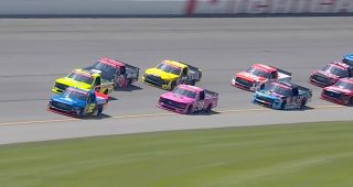 Promo Image for Majeski and Bell battle for lead as Hemric scrapes wall