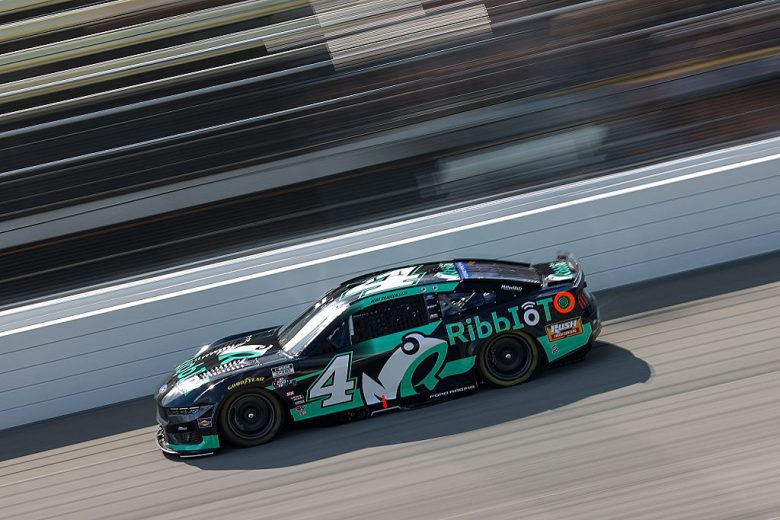 Noah Gragson drives the No. 4 Front Row Motorsports Ford at Michigan International Speedway.