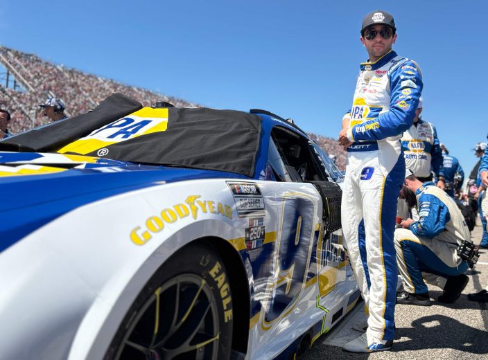 Chase Elliott prepares to race at Michigan.
