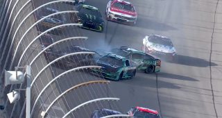 McDowell contact triggers Michigan crash during final stage