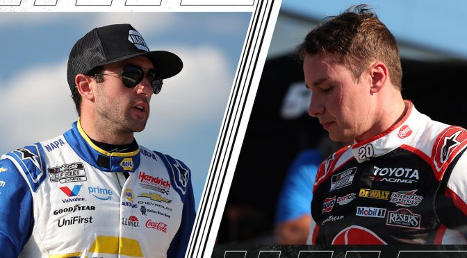 Elliott, Bell crash hard in final stage battling for second at Michigan