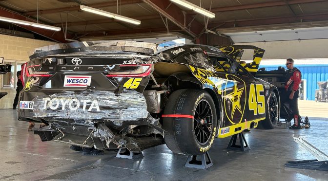 Cup Series points leader Reddick taken out in Stage 2 melee at Michigan