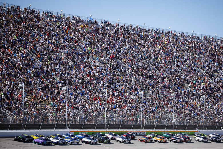 NASCAR Cup Series racing at Michigan.
