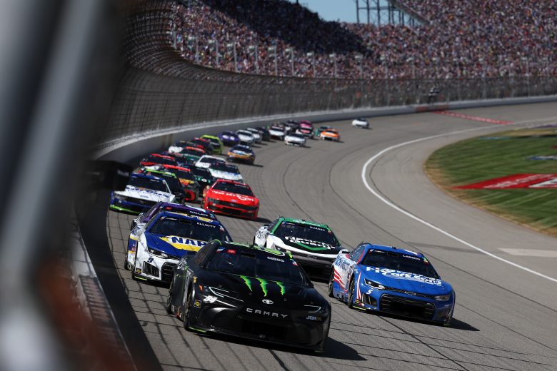 NASCAR Cup Series racing at Michigan.