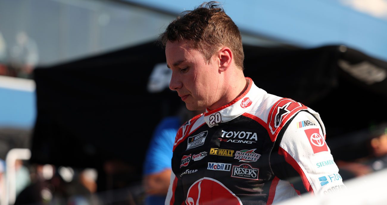 Christopher Bell looks on at Michigan.
