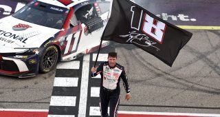 Promo Image for Hamlin talks hat, flag tribute to late Kyle Busch