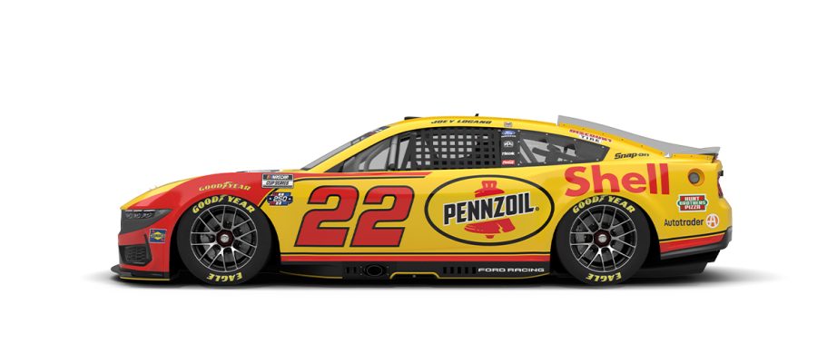 A graphic depicting the No. 22 Ford.