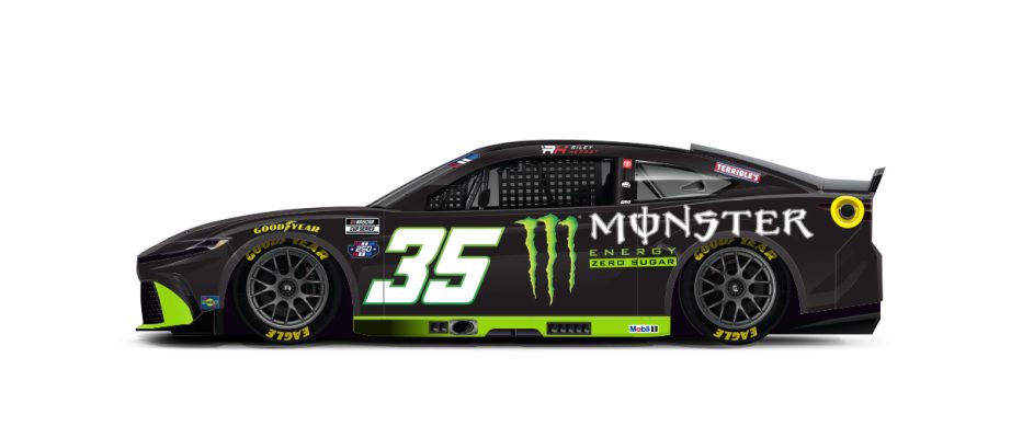 A graphic depicting the No. 35 Toyota.