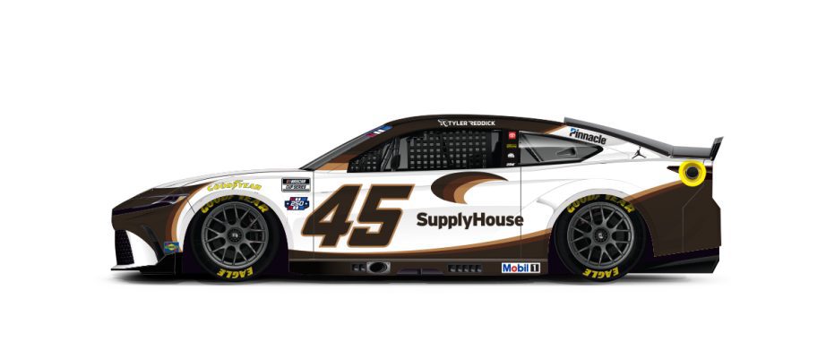 A graphic depicting the No. 45 Toyota.