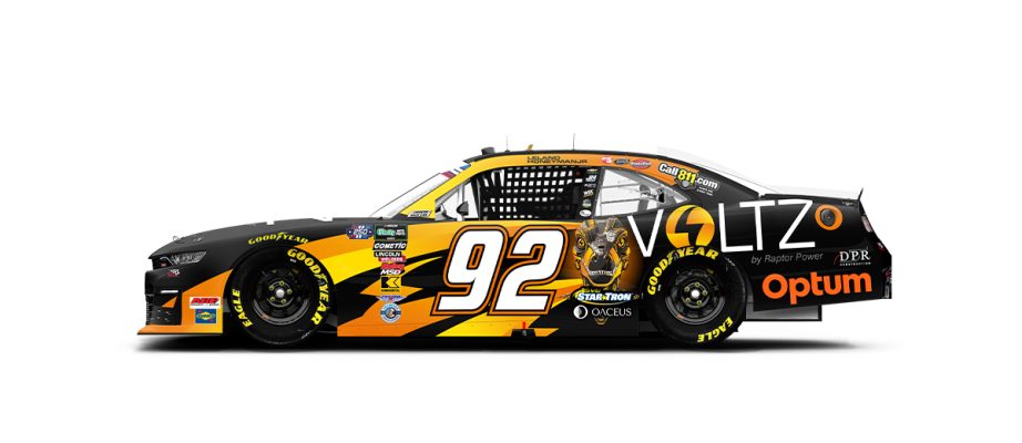 A graphic depicting the No. 92 Chevrolet.