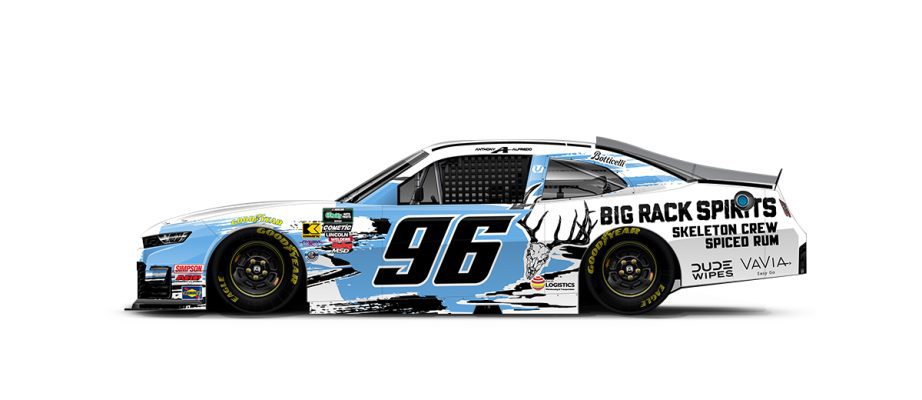 A graphic depicting the No. 96 Chevrolet.