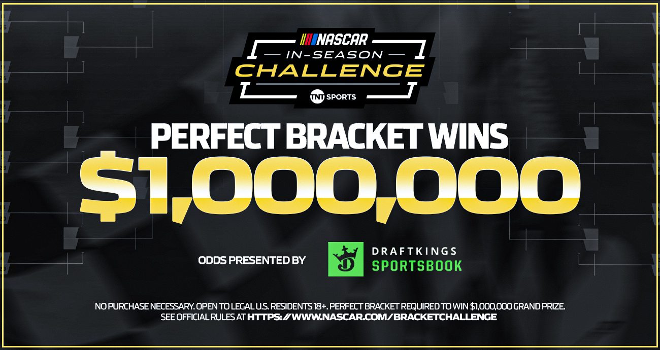 A NASCAR In-Season Bracket Challenge graphic.