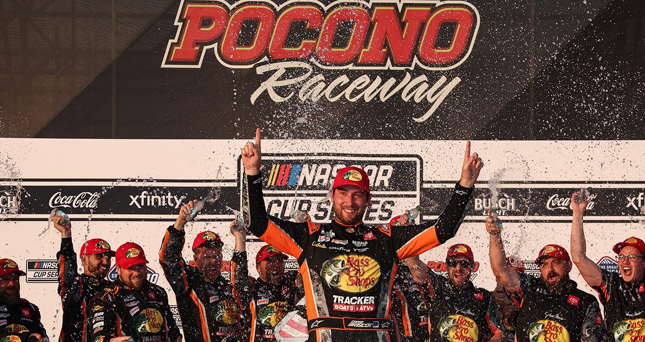 briscoe celebrates at pocono