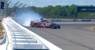 Promo Image for Stenhouse Jr. spins in Pocono practice