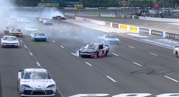 Multicar crash brings out another early caution at Pocono