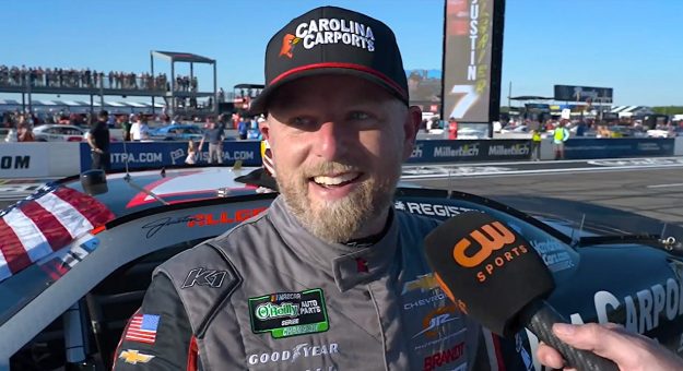 Allgaier credits Byron for push after Pocono win