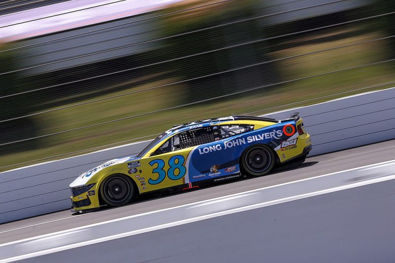 Zane Smith drives at Pocono.