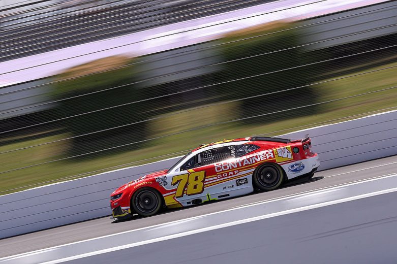 Daniel Dye drives at Pocono.