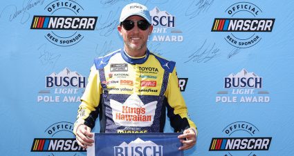 Denny Hamlin soars to Busch Light Pole at Pocono