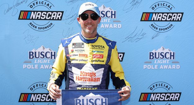Denny Hamlin soars to Busch Light Pole at Pocono