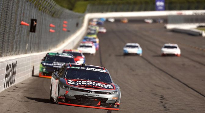 Featured image for Justin Allgaier sails to fifth O’Reilly Series win of ’26 at Pocono