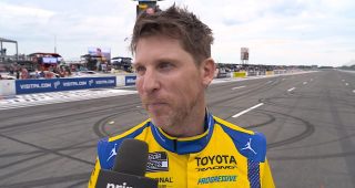 Promo Image for Trifecta! Hamlin celebrates third straight win at Pocono