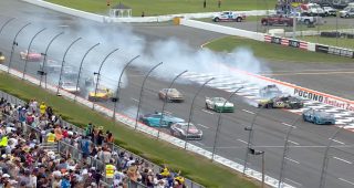 Promo Image for Multicar crash collects Kes, Logano, Wallace in Stage 2