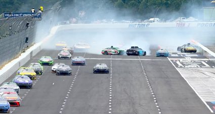 See how Berry, SVG contact sparked Pocono crash