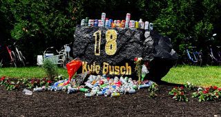 Promo Image for Kyle Busch memorialized at Pocono; see weekend photos